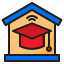 home, online, learning, degree, education, graduate 