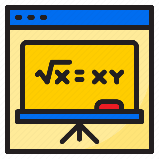 Online, learning, teach, education, internet, math icon - Download on Iconfinder