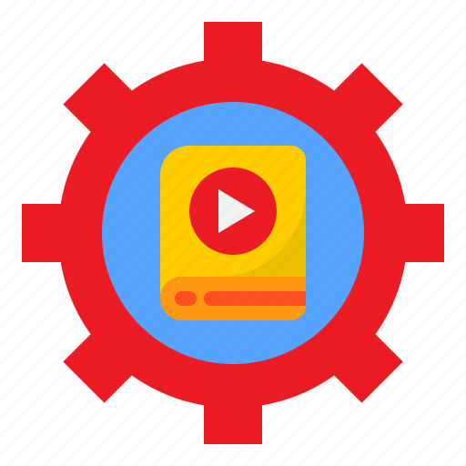 Configuration, book, gear, education, online, learning icon - Download on Iconfinder