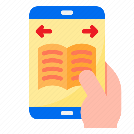 Mobilephone, online, learning, read, ebook, education icon - Download on Iconfinder