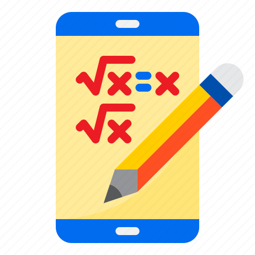 Mobilephone, pencil, online, learning, smartphone, education icon - Download on Iconfinder