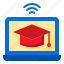 online, learning, degree, graduate, education, laptop 
