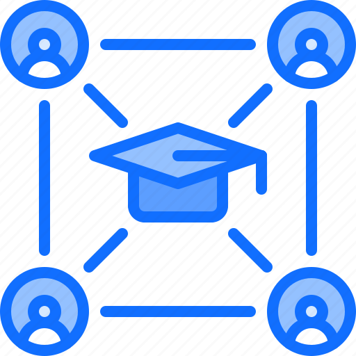 Education, learning, network, online, people, training icon - Download on Iconfinder