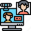 webcam, video, conference, communication, online 
