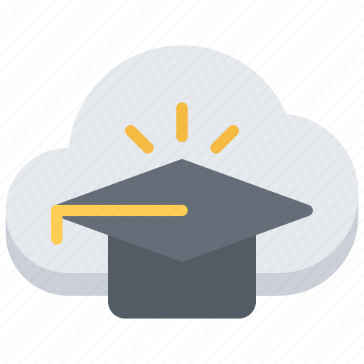 Cap, cloud, education, learning, online, training icon - Download on Iconfinder
