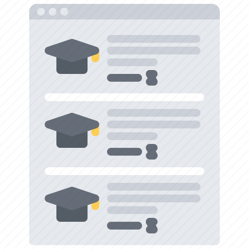 Course, education, learning, lecture, list, online, training icon - Download on Iconfinder