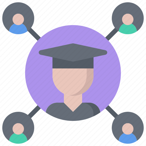 Education, graduate, learning, network, online, people, training icon - Download on Iconfinder