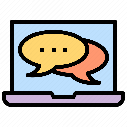 Chatting, online, learning, communication, speech, talk, message icon - Download on Iconfinder