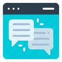 chat, website, bubble, chatting, communications, online, message