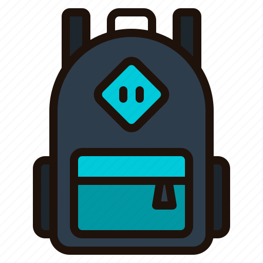 Backpack, school, bag, high, education, back icon - Download on Iconfinder
