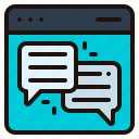 chat, website, bubble, chatting, communications, online, message