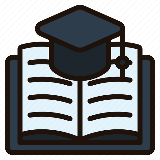 Education, online, learning, book, mortarboard, open, study icon - Download on Iconfinder