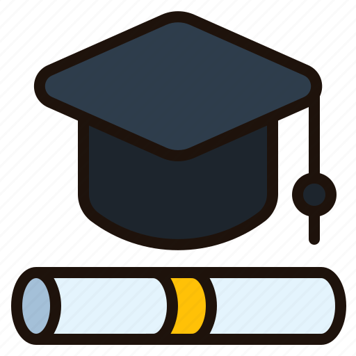 Graduation, cap, graduate, mortarboard, certificate, education icon - Download on Iconfinder