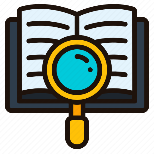 Searching, search, engine, library, online, learning, book icon - Download on Iconfinder