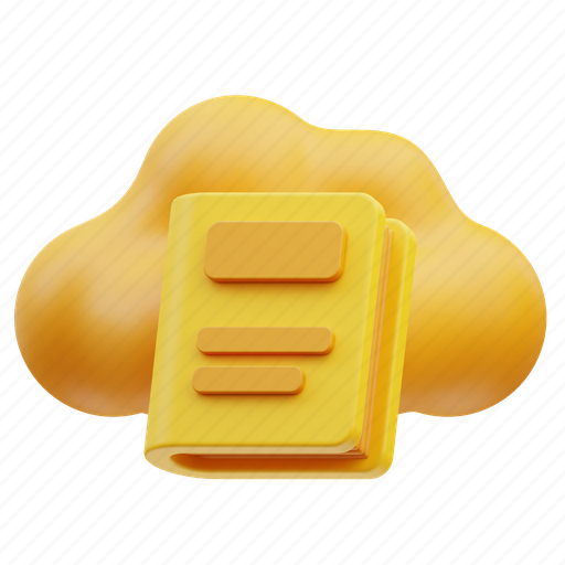 Cloud, e-book, education, laptop, home, student, learning icon - Download on Iconfinder