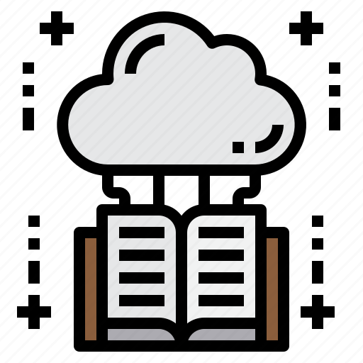 Book, cloud, data, education, storage icon - Download on Iconfinder