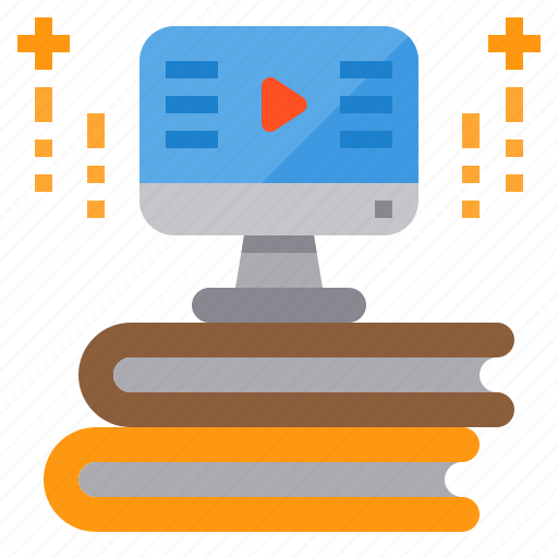 Book, computer, elearning, training, video icon - Download on Iconfinder