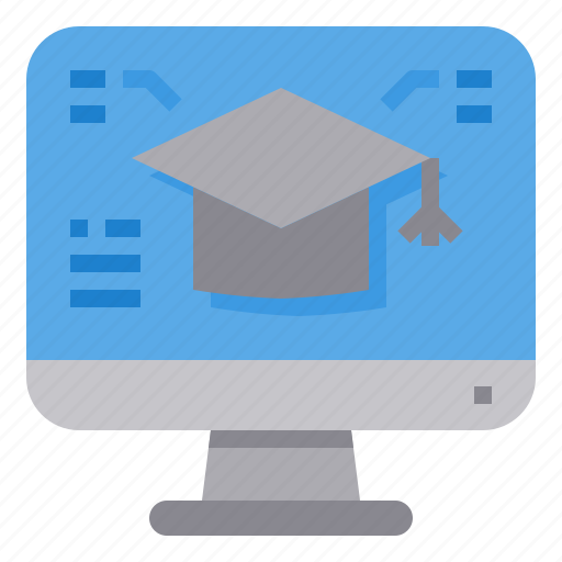 Computer, education, graduation, learning, online icon - Download on Iconfinder