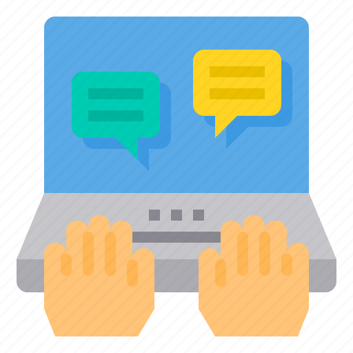 Discussion, handonline, laptop, online, sessions icon - Download on Iconfinder
