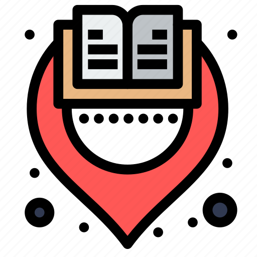 Book, learning, library, location icon - Download on Iconfinder
