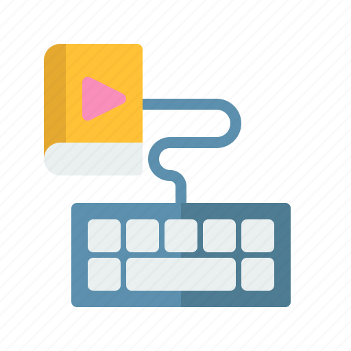 Ebook, keyboard, education, online learning icon - Download on Iconfinder