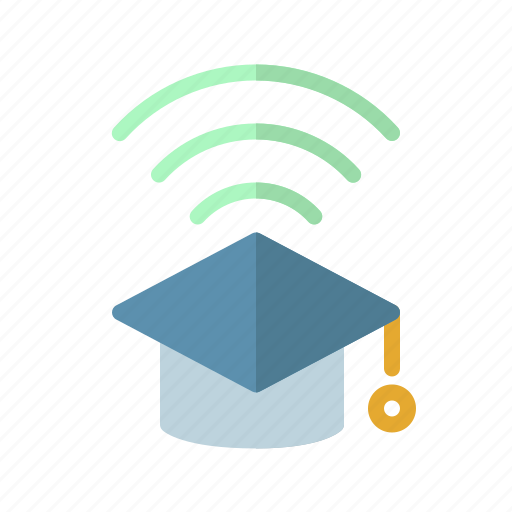 Mortarboard, online, course, online learning icon - Download on Iconfinder