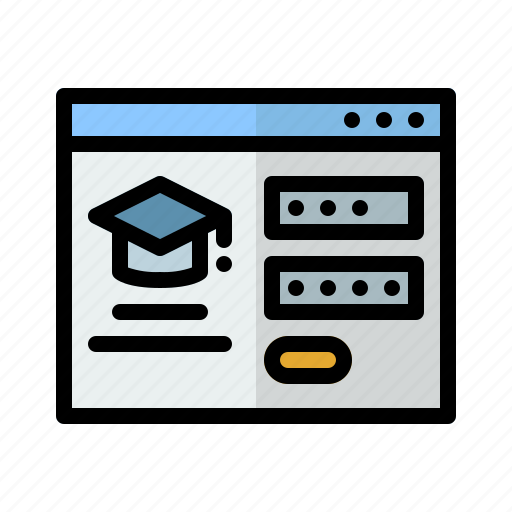 Login, platform, education, online learning icon - Download on Iconfinder