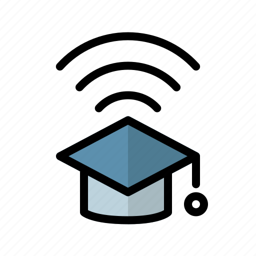 Mortarboard, online, course, online learning icon - Download on Iconfinder