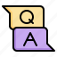 qa, question, answer, faq, communication, chat, conversation 