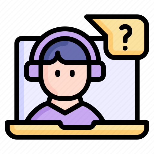 Question, help, faq, online learning, study, education, online education icon - Download on Iconfinder