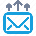 arrow, email, exchange, forward, mail, message, send