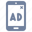 ad, advert, interstitial, marketing, mobile, phone, pop-up 
