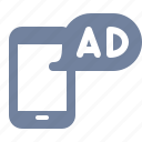 ad, advertisement, interstitial, marketing, message, phone, pop-up