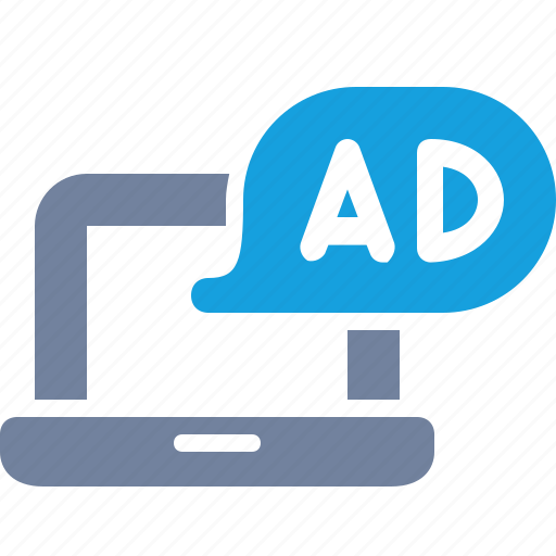 Ad, advertisement, interstitial, laptop, marketing, message, pop-up icon - Download on Iconfinder