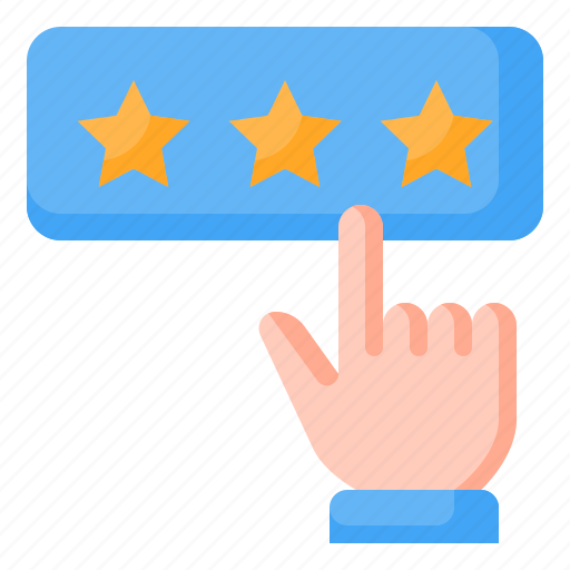 Rating, feedback, review, customer review, testimonial, star, hand icon - Download on Iconfinder