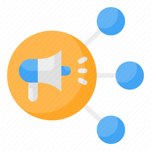 Affiliate, referral, network, networking, advertising, marketing, megaphone icon - Download on Iconfinder