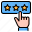 rating, feedback, review, customer review, testimonial, star, hand 