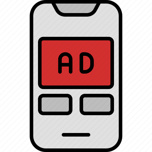 Advertising, online, digital, marketing, ads, phone, mobile icon - Download on Iconfinder