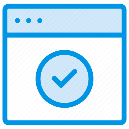 Browser, check, checkbox, marks, tick, web, website icon - Download on Iconfinder