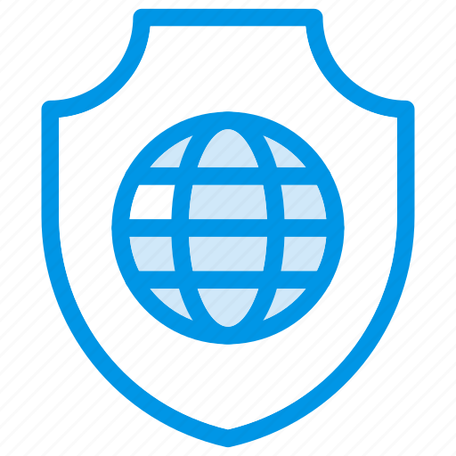 Global, globe, protection, safety, secure, security, shield icon - Download on Iconfinder