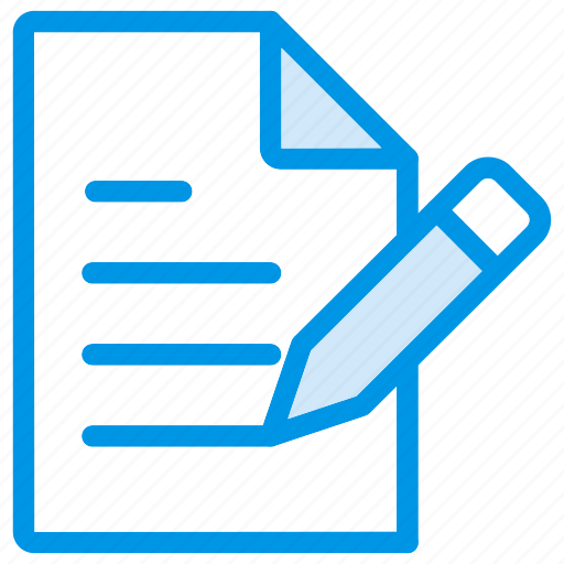 Document, edit, file, format, paper, pencil, write icon - Download on Iconfinder