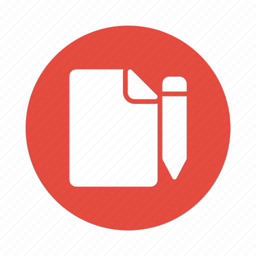 Document, draft, edit, file, format, pencil, write icon - Download on Iconfinder