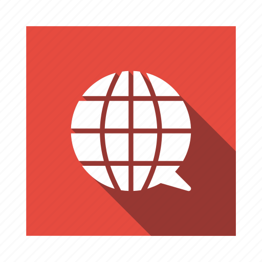 Bubble, chat, communication, global, globe, internet, message icon - Download on Iconfinder