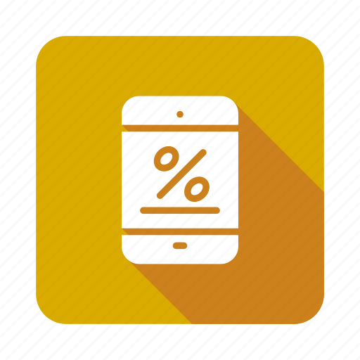 Discount, interest, mobile, offer, percentage, phone, sale icon - Download on Iconfinder