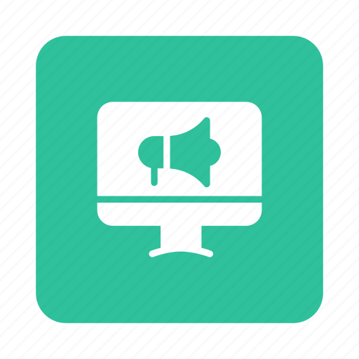 Advertisement, advertising, announcement, megaphone, online, onlineadvert, promote icon - Download on Iconfinder
