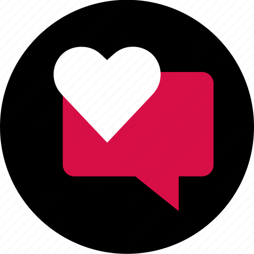 Bubble, chat, conversation, heart, sms, talk icon - Download on Iconfinder