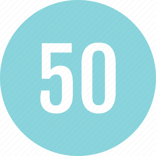 Count, fifty, number, numero icon - Download on Iconfinder