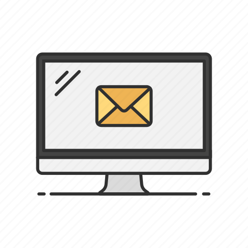 Desktop, email, mail, message, online message icon - Download on Iconfinder