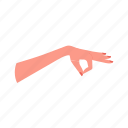 hand, flat, icon, gesture, online, hold, order, arm, palm