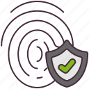 secured, fingerprint, access, account, finger, identification, key, password, privacy